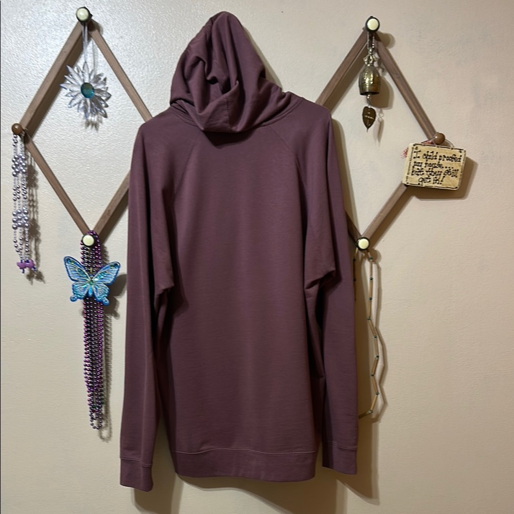 Brownish Purple Sweatshirt with Text Graphics * runs small - Picture 6 of 6